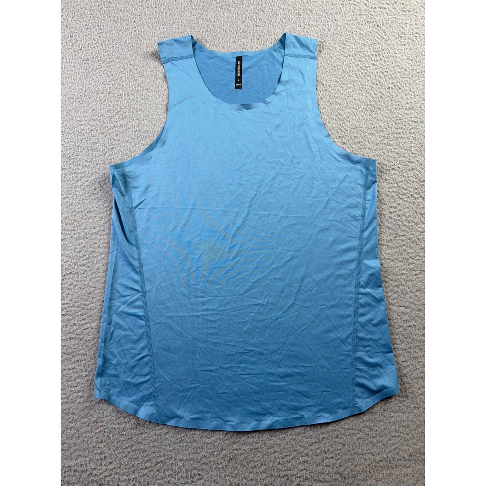 Ten Thousand Distance Tank Mens Small Lightweight Blue Running Performance Gym